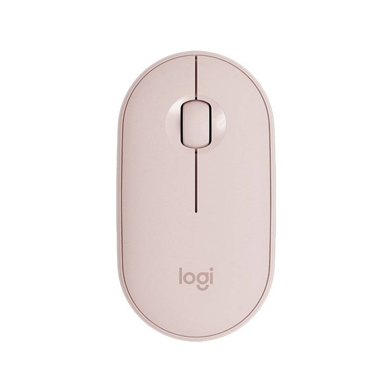 LOGITECH - Mouse Inalámbrico Logitech M350 Pebble Conexión Bluetooth Rosa