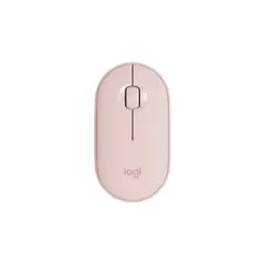 LOGITECH - Mouse Inalámbrico M350 Pebble Bluetooth Rosa