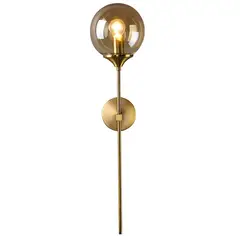 HOME NEAT - Lámpara de pared de vidrio vintage E14 - Ambar