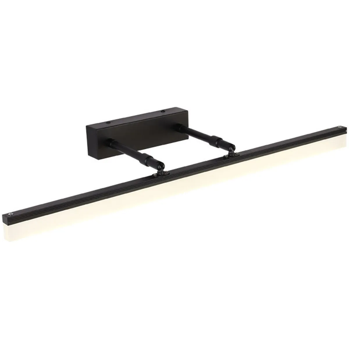 HOME NEAT - Led lámparas espejo 9w 3 colores apliques espejo de baño 40cm Negro.