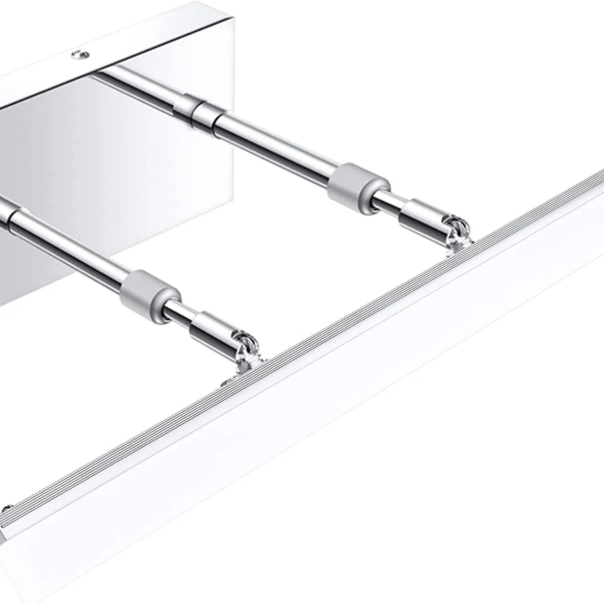 HOME NEAT - Led lámparas espejo 9w 3 colores apliques espejo de baño 40cm Plata.