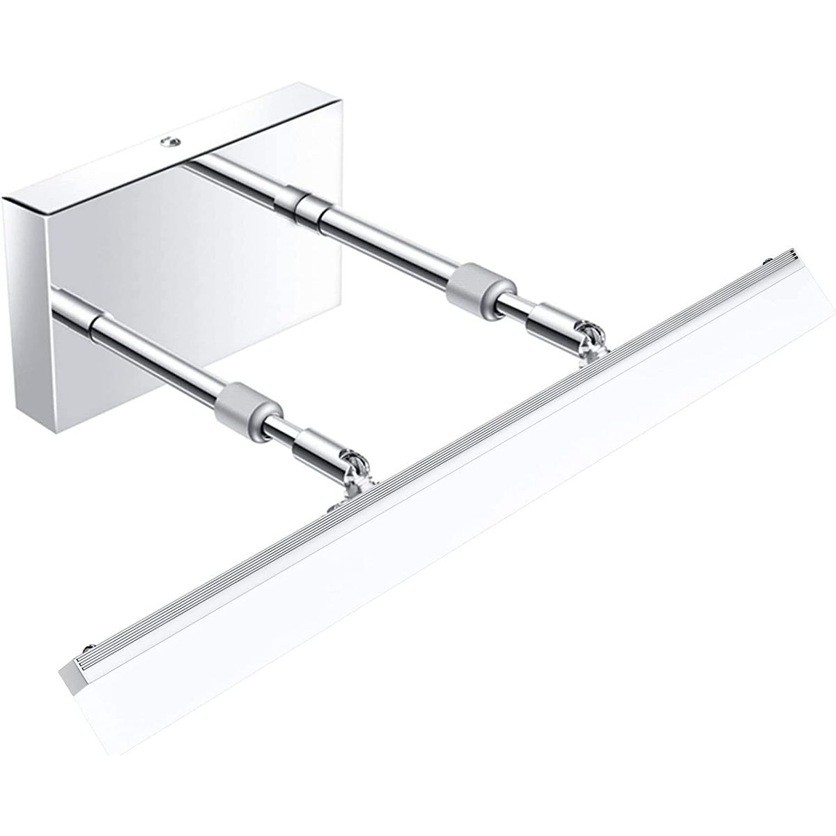 HOME NEAT - Led lámparas espejo 9w 3 colores apliques espejo de baño 40cm Plata.