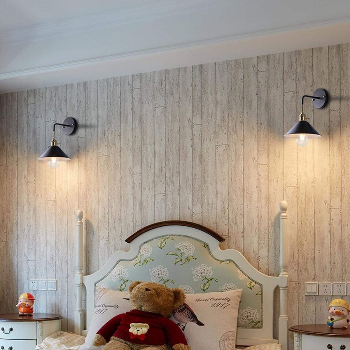 Apliques de pared vintage metal rusticos lámpara de pared retro gris, marca HOME NEAT - Foto 2