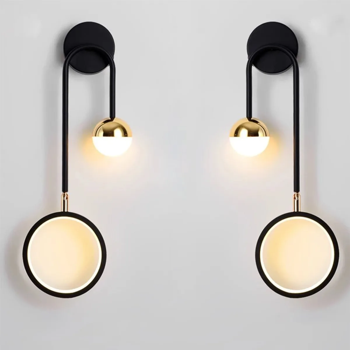 HOME NEAT - 2 Unidades Led apliques pared regulable moderno lámpara pared.