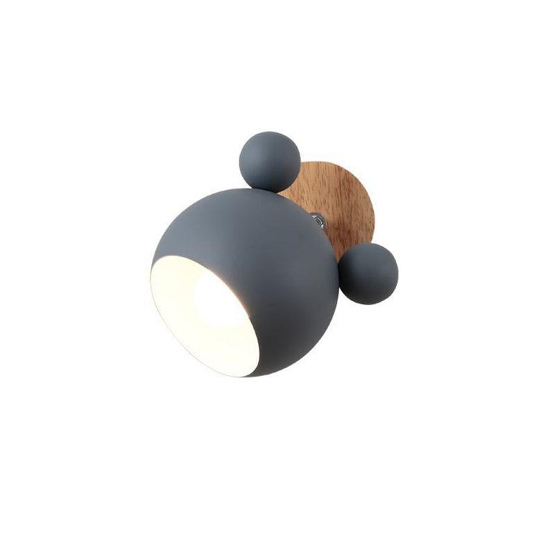 HOME NEAT - Lámpara de pared E27 Micky - Gris