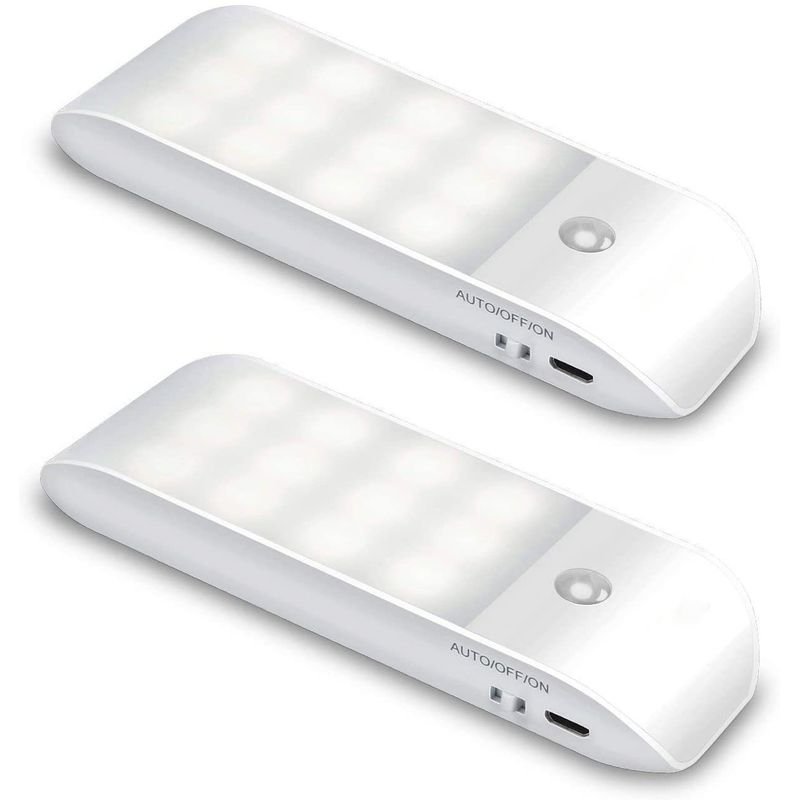 HOME NEAT - 2 Unidades Luz Nocturna Luces LED con Sensor Movimiento.