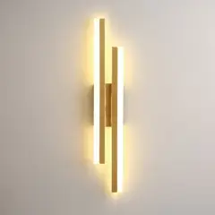 HOME NEAT - Lámpara de pared LED 16W 3 colores Para Salon Dormitorio Oro