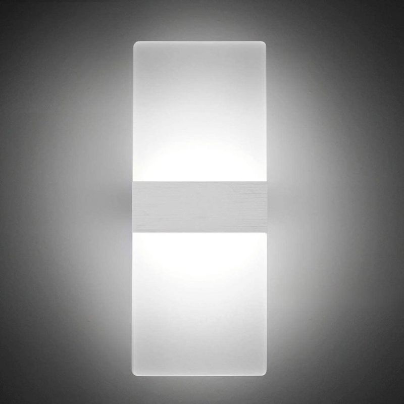 HOME NEAT - Home-neat luz lámpara de pared interior 6w moderna blanco frio