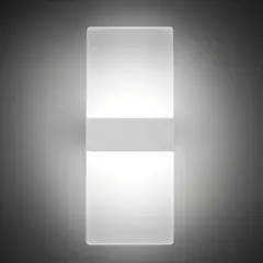 HOME NEAT - Home-neat luz lámpara de pared interior 6w moderna blanco frio