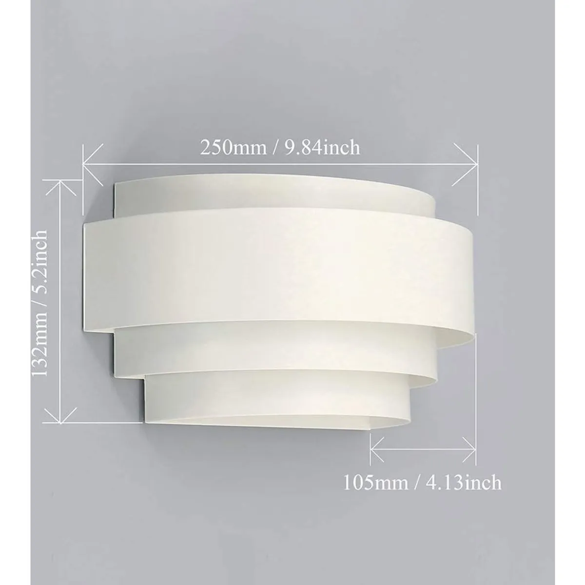 HOME NEAT - Lámpara de pared moderna 25cm Luz cálida