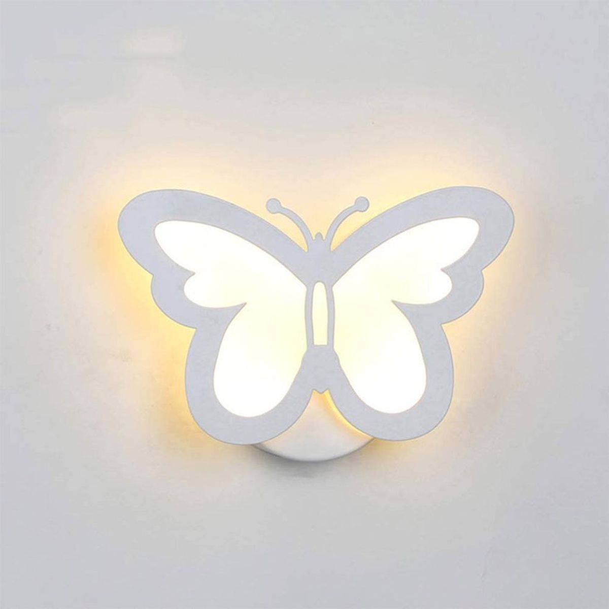 HOME NEAT - Lámpara de pared moderna LED aplique de pared de mariposa 12w