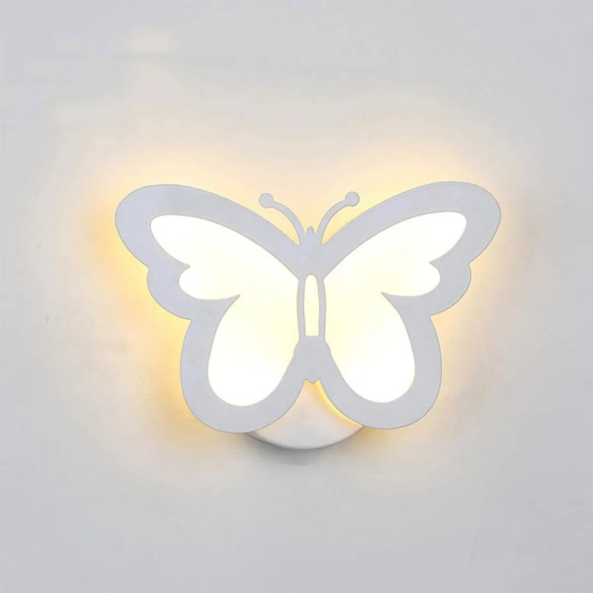 HOME NEAT - Lámpara de pared moderna LED aplique de pared de mariposa 12w