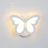 Lámpara de pared moderna LED aplique de pared de mariposa 12w