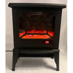 ARTIHOGAR - Chimenea Eléctrica Vintage Control Remoto Efecto Llama Real
