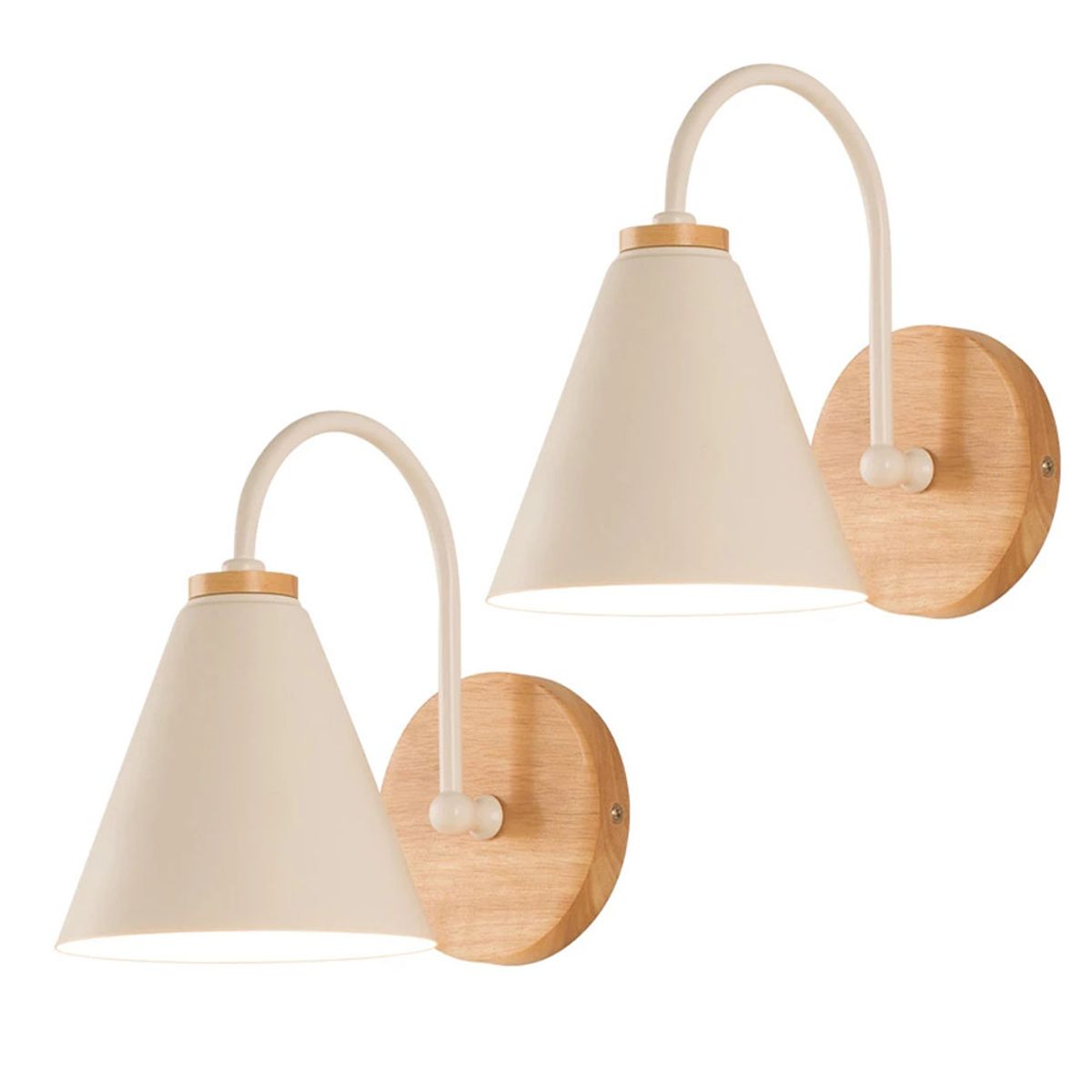 HOME NEAT - 2 Unidades Apliques de pared moderno lámpara de pared e27