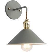 Lámpara de pared Vintage Apliques de Pared E27 para salón Gris
