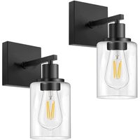 2 Unidades Lámpara de pared De Vidrio Apliques de pared E27