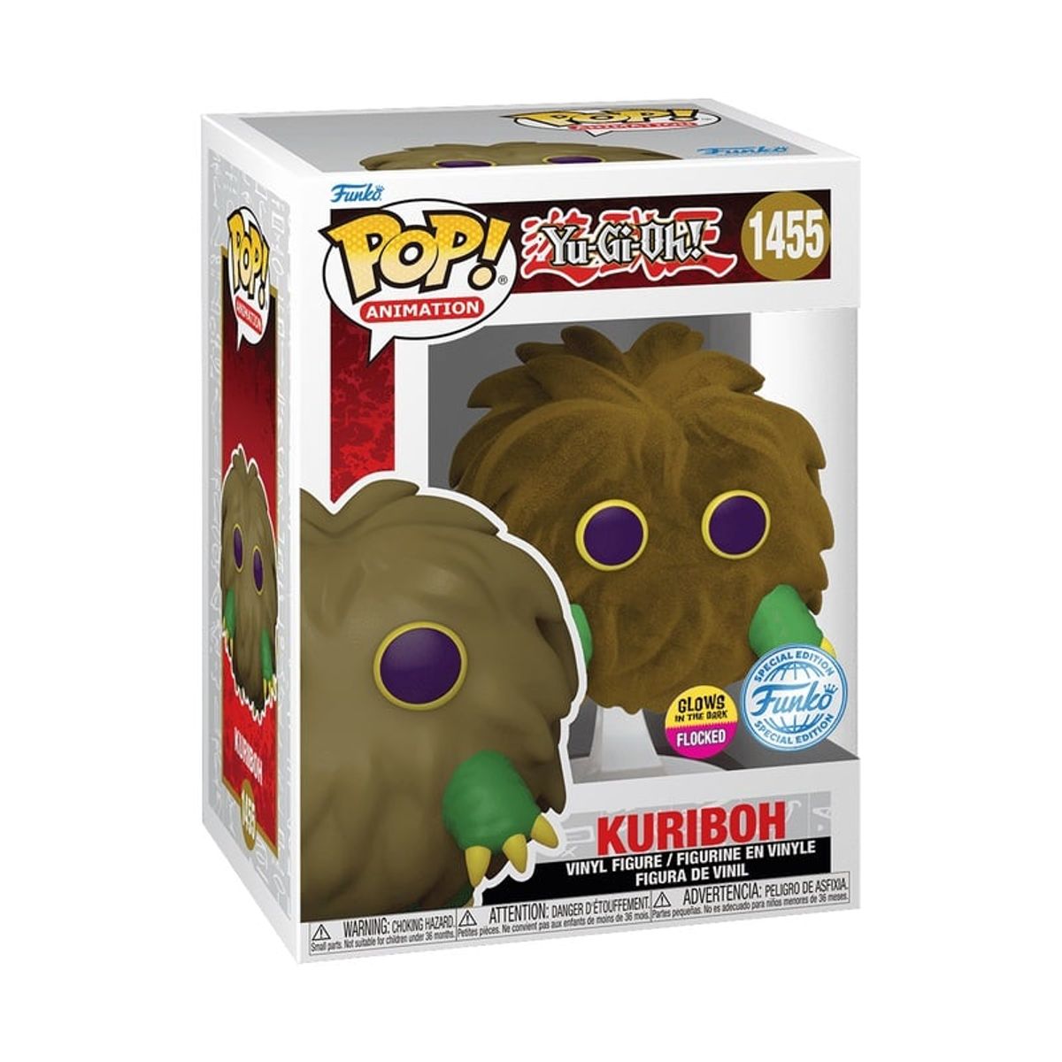 FUNKO - Funko Pop YuGiOh Kuriboh 1455 (Glow y Flocked)