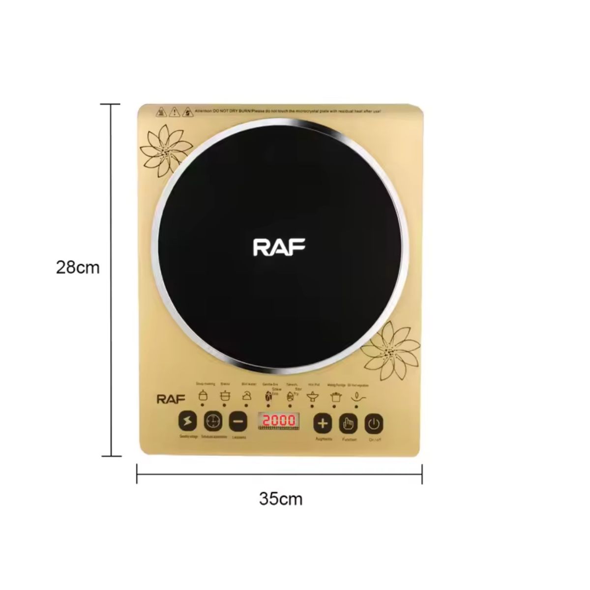 GENERICO - Cocina Encimera Induccion 1 Quemador Raf 8017 2000w Diseño MD
