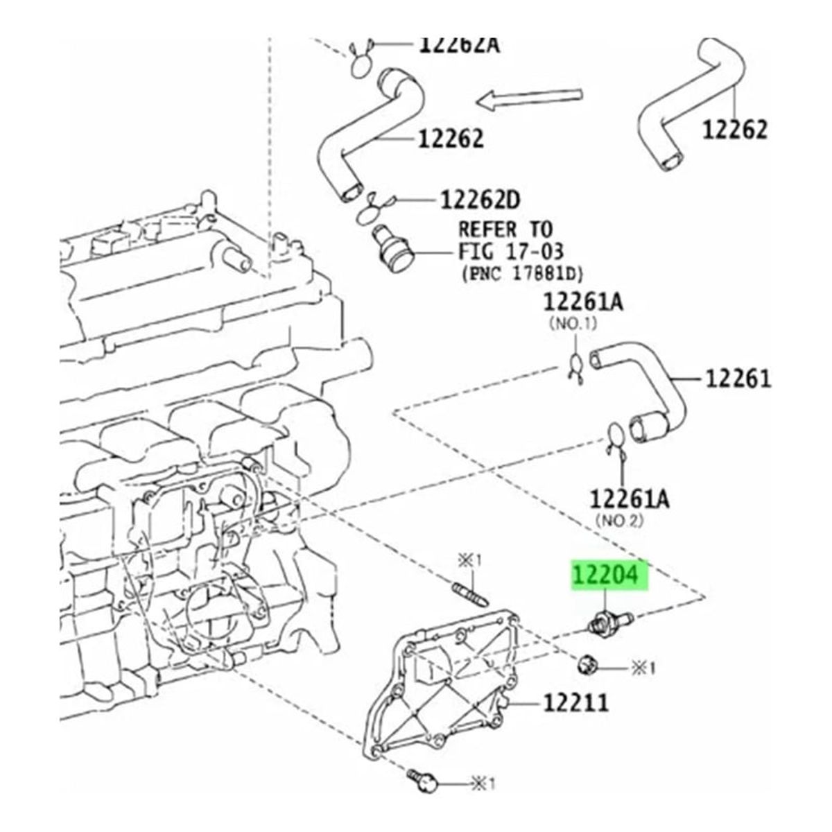 GENERICO - Valvula Pcv Toyota Corolla 4runner Otros Toyota