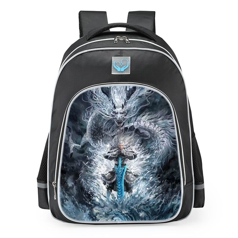 DANWEILE - Mochila para estudiantes Nezha conquista al Rey Dragón-22