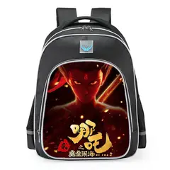DANWEILE - Mochila para estudiantes Nezha conquista al Rey Dragón-23