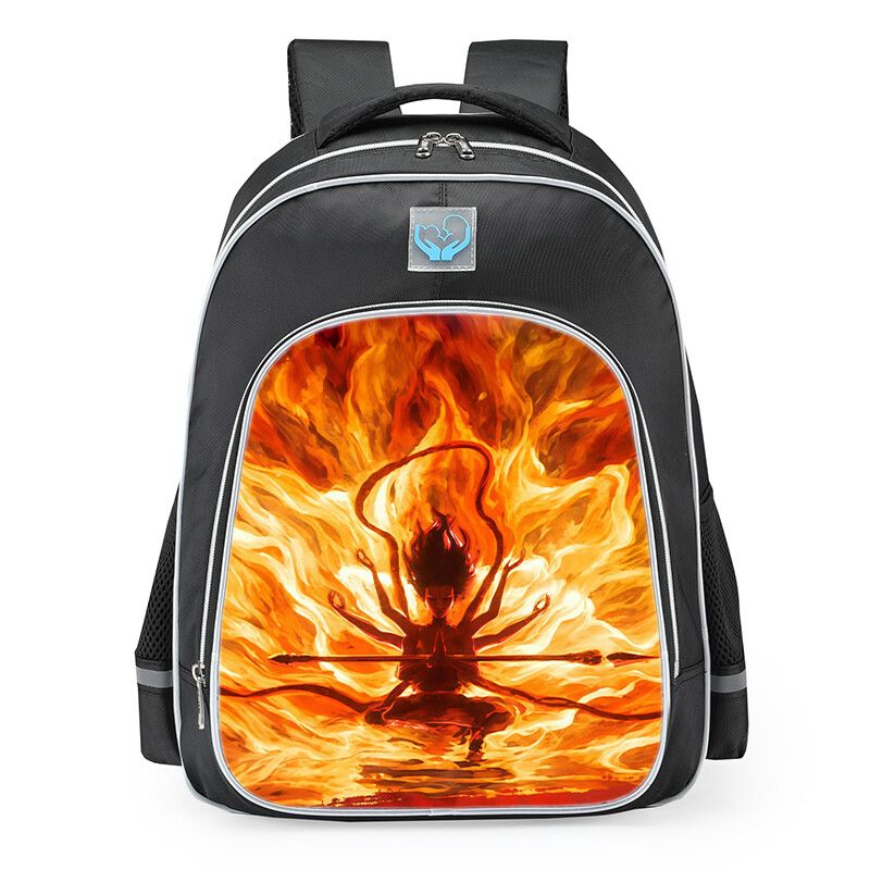 DANWEILE - Mochila para estudiantes Nezha conquista al Rey Dragón-24