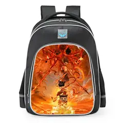 DANWEILE - Mochila para estudiantes Nezha conquista al Rey Dragón-3