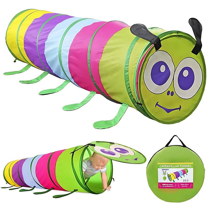 GENERICO - Túnel De Juego Con Forma De Oruga Para Niños De 1 A 3 Años