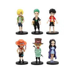 ONE PIECE - 6 figura set juguete muñeca colección anime