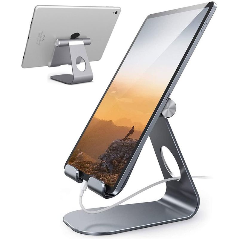 HOME NEAT - Soporte tablet ajustable para ipad samsung tab mediapad macbook plata