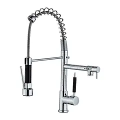 DANWEILE - Grifo llave lavaplatos monomando cocina extensible triple