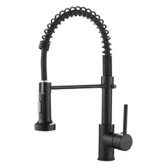 DANWEILE - Grifo llave lavaplatos monomando cocina extensible triple - Negro