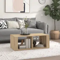 GENERICO - Mesa de Centro Minimalista con Espacios de Almacenamiento