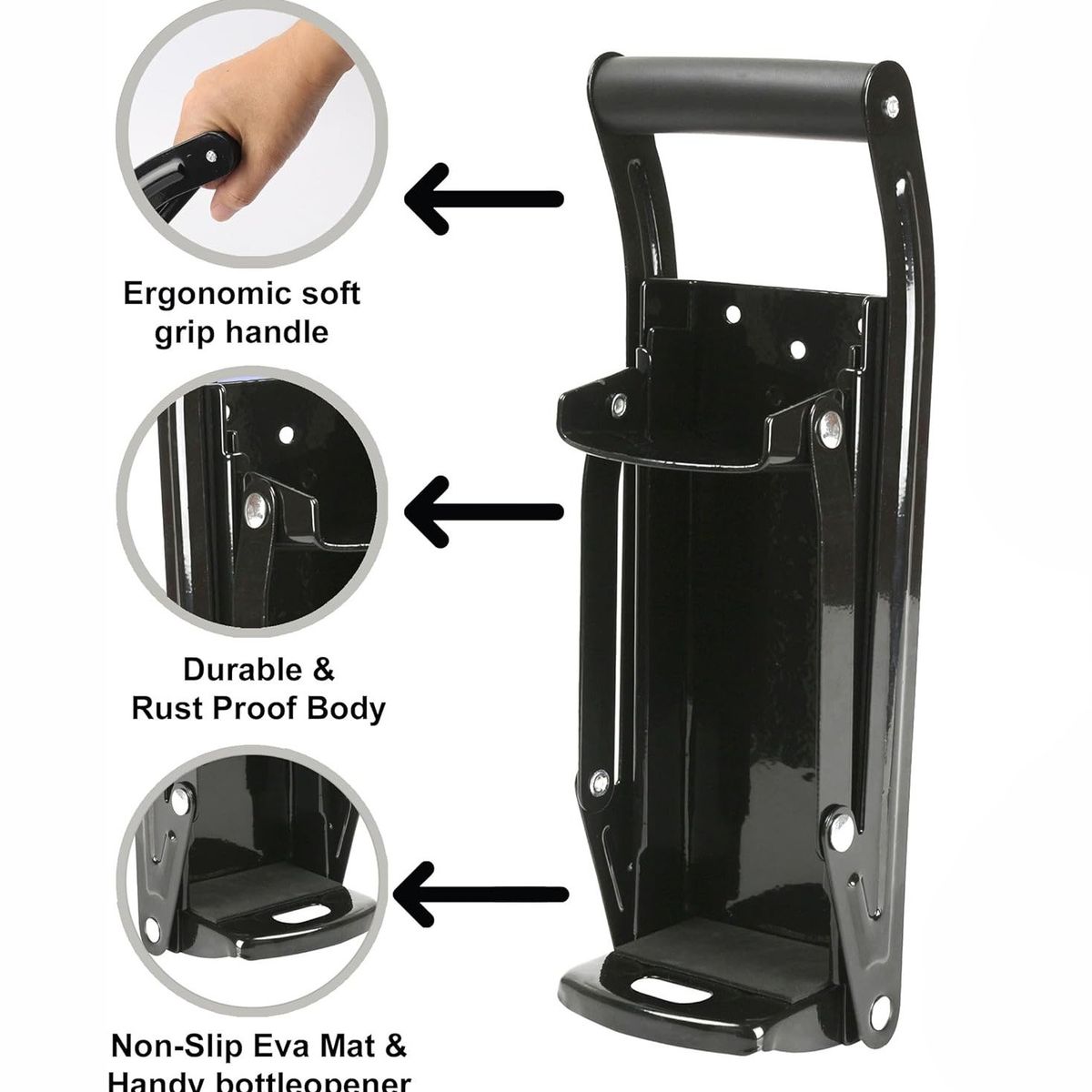 KUANGYE - Aplastador De Latas De Aluminio Con Abrelatas 500 Ml