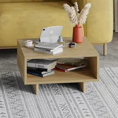 GENERICO - Mesa de Centro Minimalista con Espacios de Almacenamiento