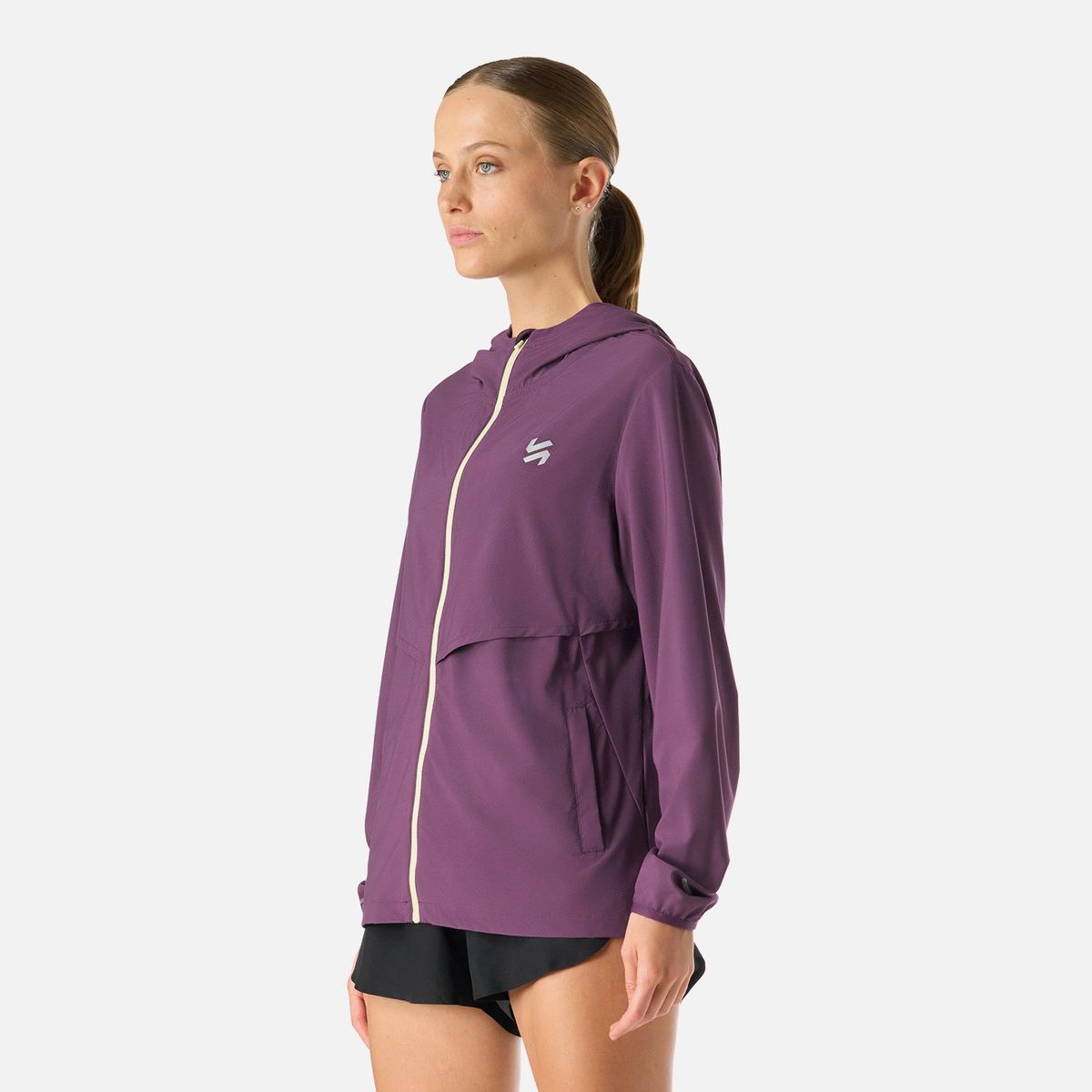 VULCANO - Chaqueta Mujer Built To Move Pro Windbreaker Jacket Morado Oscuro Vulcano