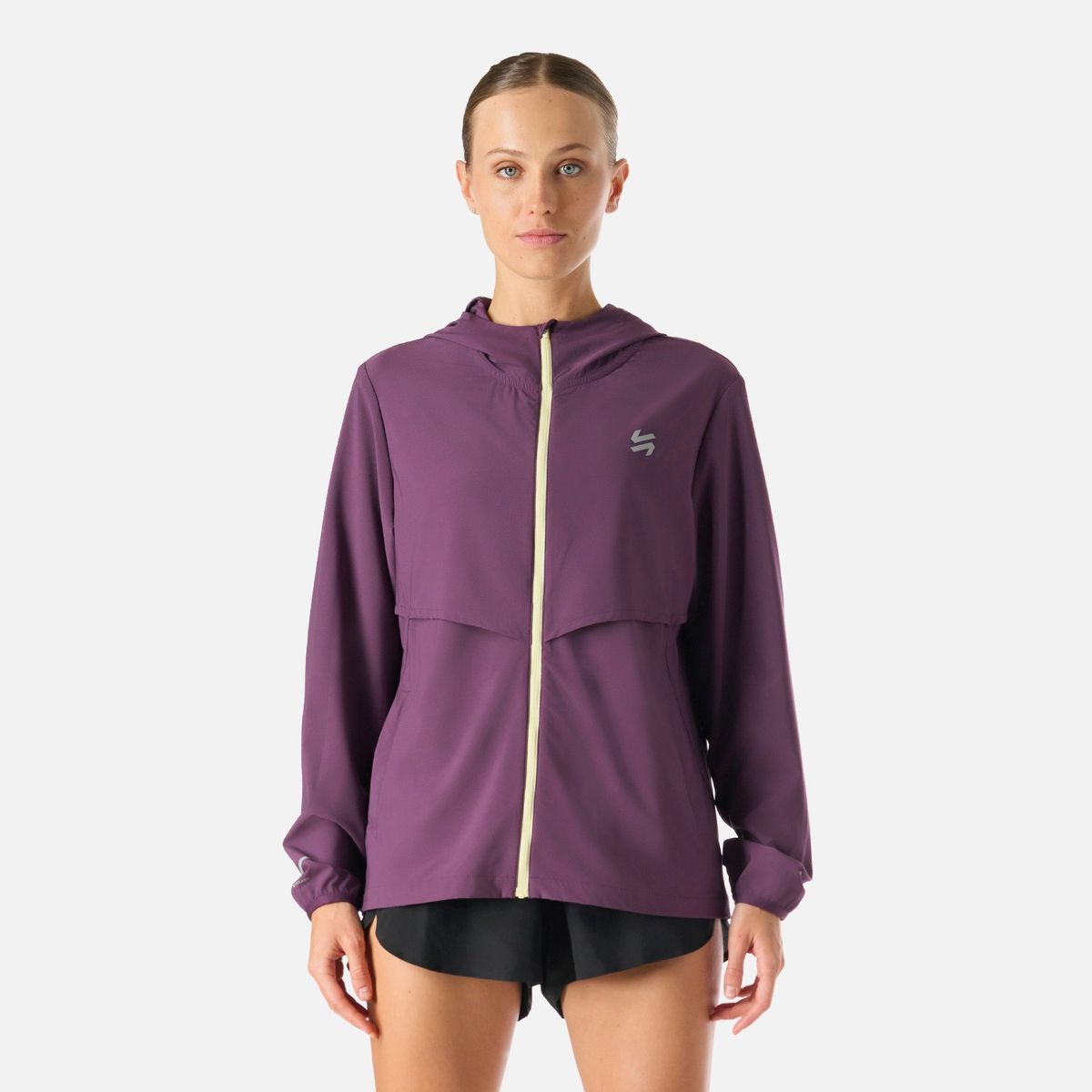 VULCANO - Chaqueta Mujer Built To Move Pro Windbreaker Jacket Morado Oscuro Vulcano