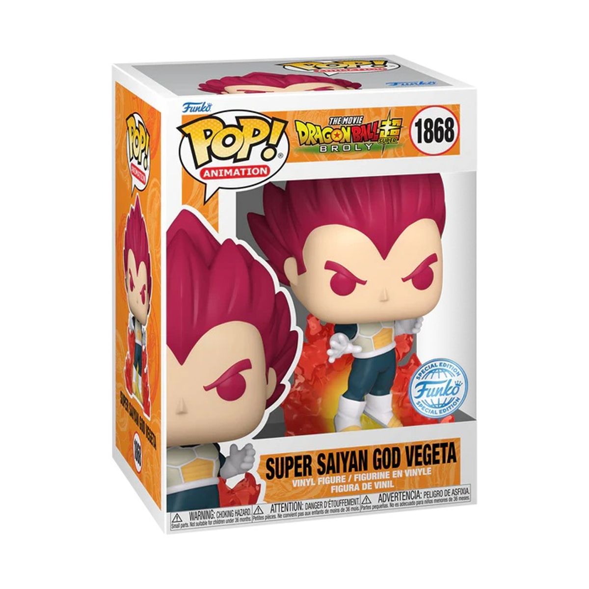 FUNKO - Funko Pop Dragon Ball Vegeta Super Saiyan God 1868
