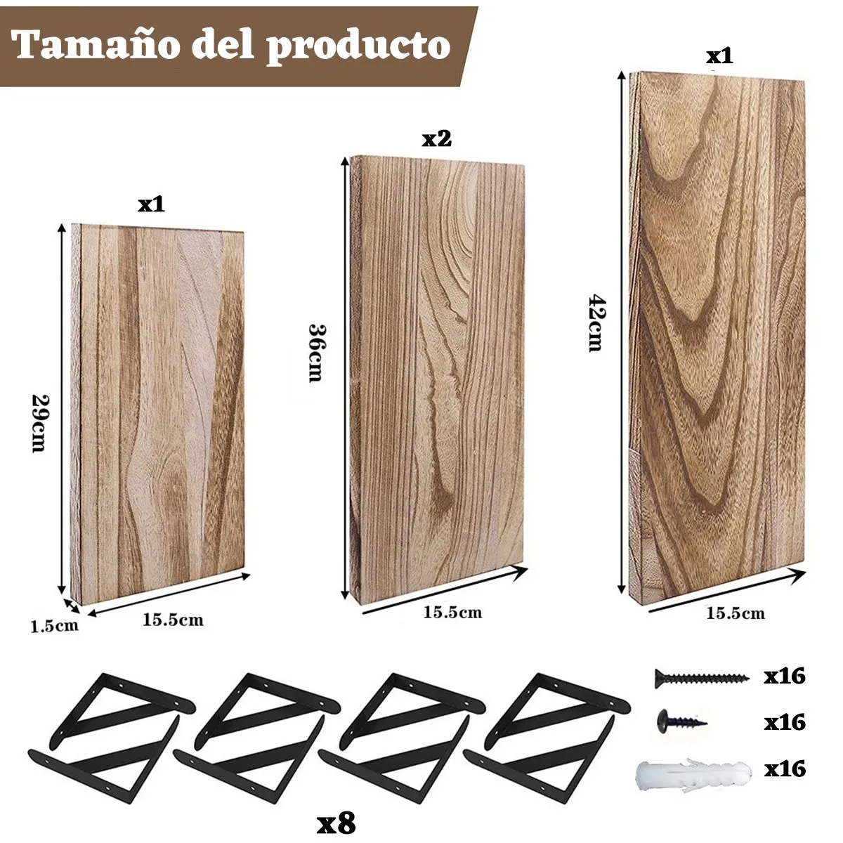 EINICIO - Conjunto De 4 Piezas De Repisas Flotantes Para Pared