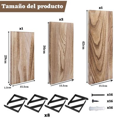 Imagen 2 del producto Conjunto De 4 Piezas De Repisas Flotantes Para Pared