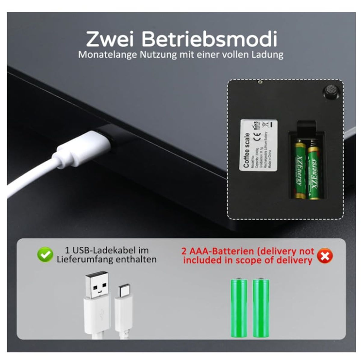 GENERICO - Báscula De Café Digital Con Temporizador Y Indicador LED