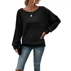 BLWOENS - Polera Manga Larga Mujer - Negro