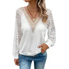 BLWOENS - Polera Manga Larga Mujer - Blanco