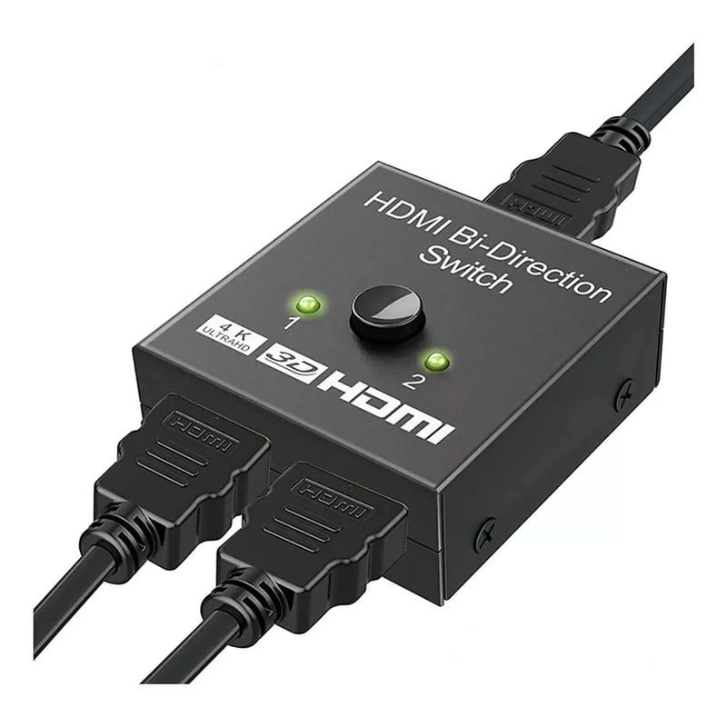 GENERICO - Conmutador Splitter Switch Hdmi 4k Bidireccional