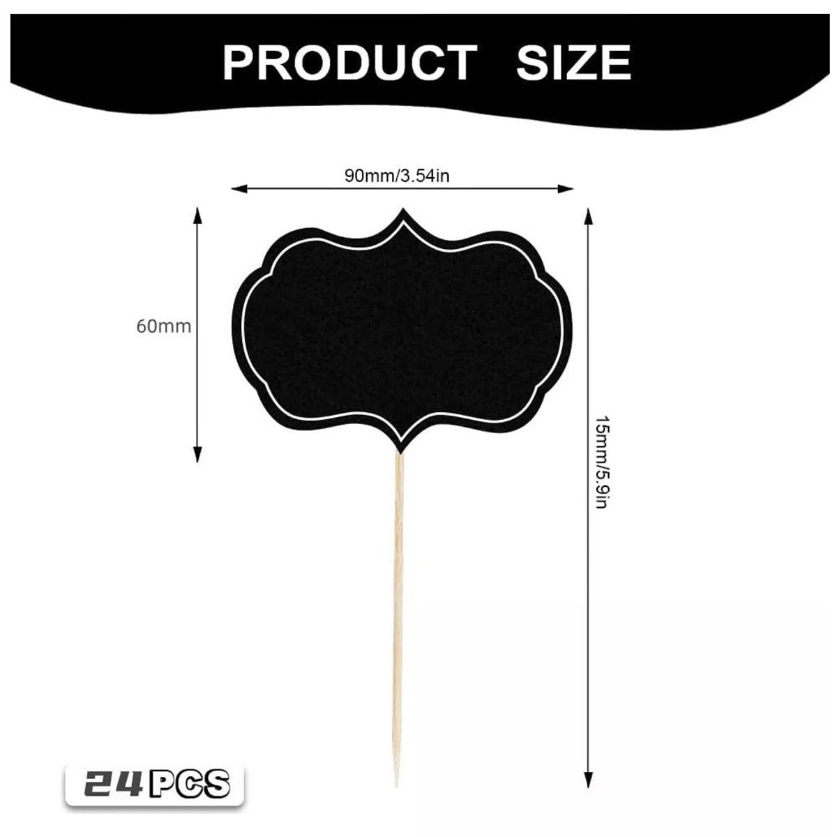 KUANGYE - 24 Pizarra Para Mensajes Decoracion Alimentos Marcadores