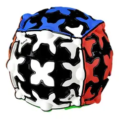 EDWINAYY - Gear Cube 3x3x3 Cubo Qiyi La Estructura Negro Gear Ball
