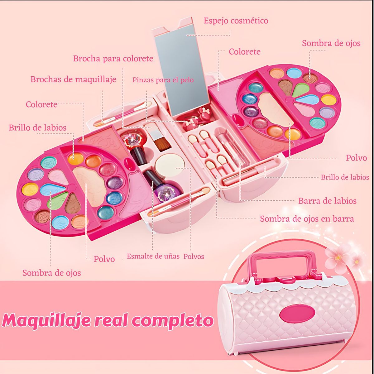 GENERICO - Juguete De Maquillaje Para Niñas Regalos Para Niñas De 3 Año
