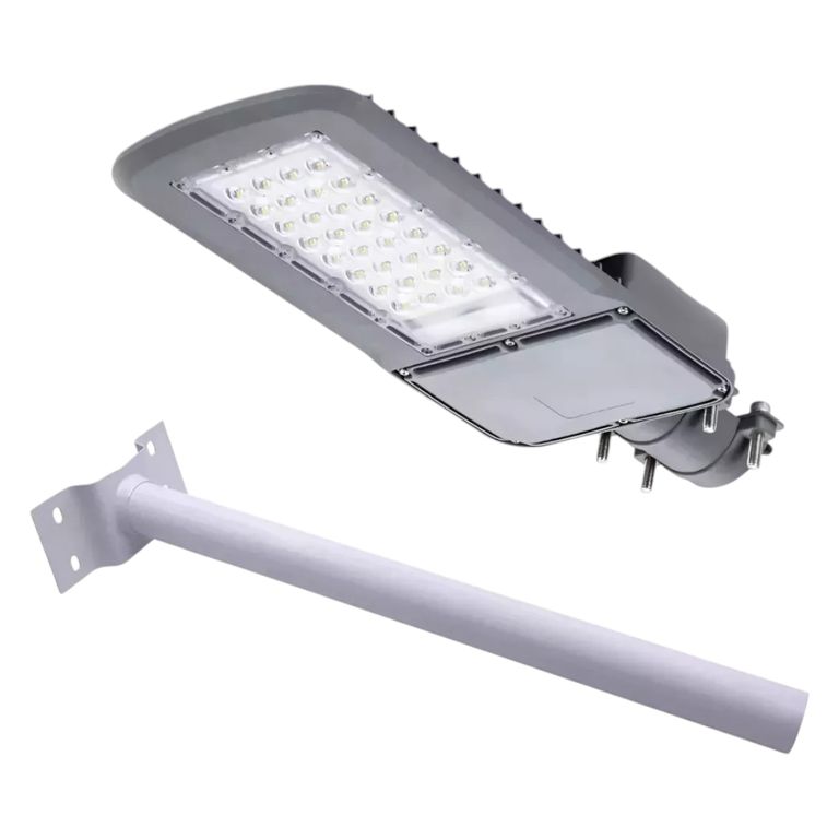 Luminaria Publica Pubstreet 60w 5000k Luz Fria Con Soporte