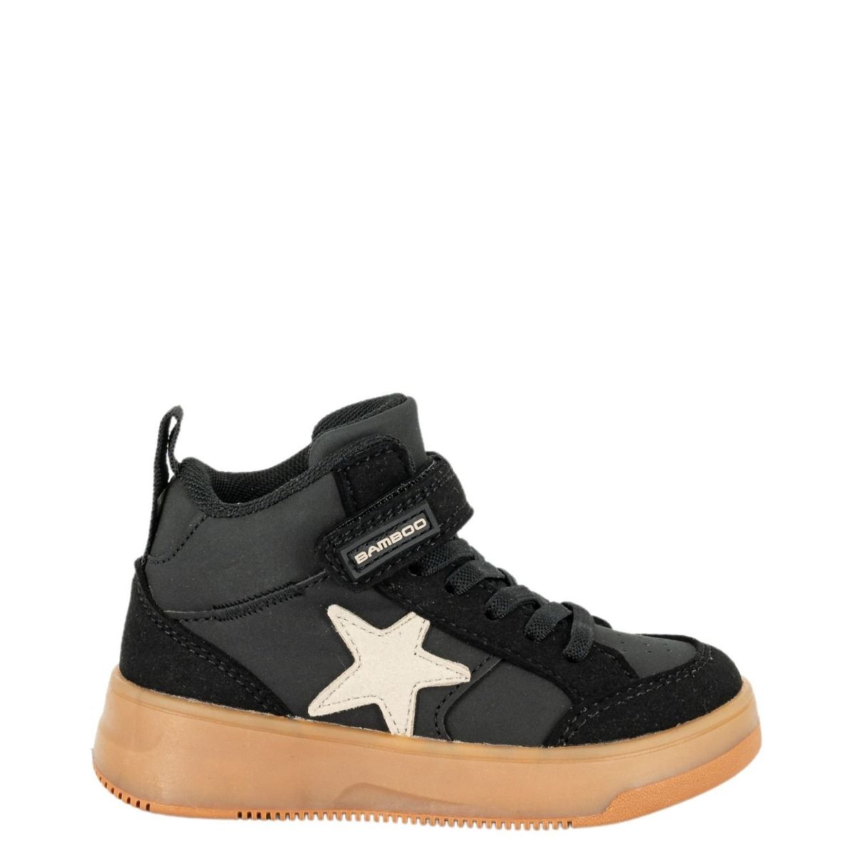 BAMBOO - Zapatilla Niño Negro Roma Bamboo